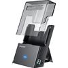 Graugear Dock station Graugear G-3502-AC 12V/1.5A per HDD/SSD da 3.5/2.5 Usb 3.2 Nero/Trasparente