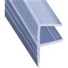 Jackfru Guarnizione per Porta in Vetro da 10 mm - 200 cm PVC Impermeabile per Box Doccia