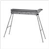 FBM2 Barbecue cuoci spiedini arrosticini FBM2 fornacella canaletta pieghevole grigia 80 cm Made in Italy