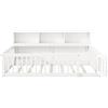 WM Store DE Letto 90×200 cm, lato del letto con vano di stivaggio, senza materasso, Bianco