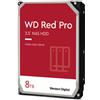 Western Digital Hard Disk Interno 8 TB 3.5" 7200 Rpm SATA WD8005FFBX Red Pro