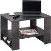RICOO Tavolino da salotto 72 x 50 x 50 cm WM090-BG Tavolo da caffè Grigio cemento