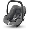 Maxi-Cosi CabrioFix i-Size, Seggiolino auto neonato, 0-12 mesi, 0-12 kg, Seggiolino auto Isofix leggero (3,2 kg), Capottina ampia, Seduta ultra imbottita, Riduttore Neonato, Select Grey