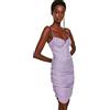 Trendyol Mini Abito Aderente Vestito, Lilla, 70 Donna