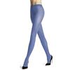FALKE Cotton Touch W Ti Coprenti Tinta Unita, Collant Donna, Blu Arctic Blue 6367-O, S