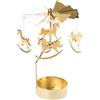 jackyee - Candelabro Rotante Rotante a Forma di giostra, Ideale Come Regalo di Nozze