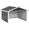 Refined Capanno per Robot Tosaerba 92x97x63 cm Acciaio (Antracite)