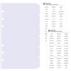 DY.2ten 6 Fogli Bianco Divisori Raccoglitori ad Anelli A6,6 Fori Plastica Divisorio Pagina Indice Tab,per A6 Quaderni ad Anelli, per Scuola o Ufficio(17cm x 9.4cm)