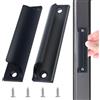 KEUGT Maniglia in Lega di Alluminio,2 Maniglia Per Porta Balcone,Maniglia per Porta Scorrevole,Maniglia per Cassetto Dell'armadio,Cassetto Curvo Maniglia Pull,Maniglione Esterno con Viti per Mobili,Finestre