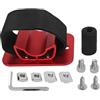 VGEBY Portabici da Tetto, Staffa per Ruota Posteriore per Bici da Tetto per Auto in Lega di Alluminio Supporto Posteriore per Bici da Tetto per Auto Resistente All'usura per Auto Coupé Hatchback(Rosso)