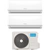 OLIMPIA SPLENDID Climatizzatore Dual Split Inverter 9000 + 12000 Btu Condizionatore con Pompa di Calore Classe A++/A+ Gas R32 (Unità Interna + Unità Esterna) - OS-SEPHH09EI + OS-SEPHH12EI + OS-CAAMH18EI Aryal S1 E - KITARYA912