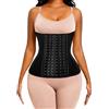 ECOWALSON, Corsetto Modellante Waist Trainer da Donna, con Stecche in Acciaio ed estensore, XX-Small