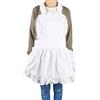 Gsycle Grembiule con volant, grembiule bianco da cameriera, grembiule bianco da cameriera, grembiule da cucina, grembiule da costume, grembiuli francesi, grembiuli da cucina per donna