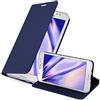 Cadorabo Custodia Libro per Samsung Galaxy J5 2016 in CLASSY BLU SCURO - con Vani di Carte, Funzione Stand e Chiusura Magnetica - Portafoglio Cover Case Wallet Book Etui Protezione