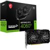MSI GEFORCE RTX 4060 TI VENTUS 2X BLACK 16G OC scheda video NVIDIA 16 GB GDDR6 (