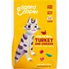 EDGARD & COOPER Edgard Cooper Crocchette per Gatti Tacchino e Pollo freschi allevati all'aperto con mirtilli rossi, salvia e valeriana 325 Gr