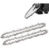 Candeon 4 Pollici Catena per Motosega, 2 Pezzi Mini Motosega Catena Di Ricambio, 28 DL Catene per Sega Catena per tutti 4 Motosega Elettrica Senza Fili, Chainsaw Chain per Motosega Da Potatura