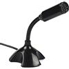Akozon Microfono a condensatore, Mini USB 2.0 Microfono Rete professionale flessibile Supporto da tavolo Microfono per PC Laptop KTV Chat Web Videoconferenza Canto Desktop Flessibile ad alta sensibilità