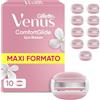 Gillette Venus Comfortglide Spa Breeze - Ricariche per lamette da donna, confezione da 10, 3 lame integrate per una rasatura liscia e precisa che dura a lungo