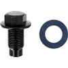 Restagraf - Bouchon de Vidange avec Joint Assemblé - M12-1,25 x 22 mm - Acier - Compatible avec Citroën, Daihatsu, Peugeot, Toyota (Certains Moteurs) - Réf. 221490 - Blister de 2
