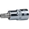 KS Tools 918.1728-E 1/2 Bussola p.viti Torx c.foro CHROME TB50,55mm su rimorchio
