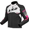 Ls2 Giubbotto Moto Tecnico Sportivo Donna LS2 Apex Lady Nero-Bianco-Rosa