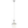 Eglo Leuchten my light Lampadario a sospensione bicchiere Sudbury grigio e bianco stile shabby chic 1XE27 49221/20