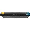 Cecotec Cappa aspirante 60 cm di larghezza Bolero Flux CM 602200 Black B. Potenza di aspirazione 220m3/h, motore 70W, basso consumo, controllo meccanico, 3 livelli di potenza, finitura nera