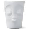 FIFTYEIGHT PRODUCTS Tazza con manico Kissend (porcellana, 350 ml, bianco, Made in Germany)