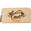 Love Moschino Portafoglio Da Donna Marchio, Modello JC5733PP0MKG0, Realizzato In Pelle Sintetica. Avorio