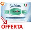 Camon Dog & Cat Salviette Muschio Bianco - Confezione Da 40 Salviette - CONFEZIONE RISPARMIO