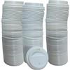 Terryshop74 Coperchi per Bicchieri in carta Bio Compatibili 200/210ml colorati per bevande calde e fredde lotto (100, coperchio)
