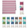Generico Telo Mare In Cotone - 90x170 cm, Pratico, Leggero E Ad Asciugatura Rapida - Asciugamano Da Spiaggia, Palestra, Piscina, Yoga, etc. (Rosa)