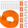 Swpeet 1 Rotolo da 10 Yard #5 in Nylon Arancione Con Cerniera Lampo e 20 Pezzi di Ricambio per Cucire
