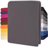 CelinaTex Lucina lenzuolo elasticizzato topper spessori per letto contenitore cotone 180x200-200x220 cm antracite