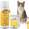EMMA Set di primo soccorso per gatti, spray d'argento + unguento di zinco ebertran, spray per ferite per animali domestici, per la guarigione delle ferite, unguento per la ferita cerotto spray 250ml 200ml
