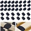 Sewokon Kit di 36 supporti per doghe da letto, tappi per doghe in plastica e tappi centrali, staffe laterali per doghe (55 mm x 9 mm all'interno)