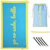 FISURA - Asciugamano da spiaggia grande blu Io non sudo, luminosità. Asciugamano in microfibra leggera per piscina, spiaggia, campeggio o picnic. Anti sabbia. Asciugatura rapida. Regalo originale
