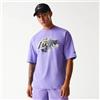 NEW ERA T-Shirt New Era oversized LA Lakers NBA All Over Print Infill