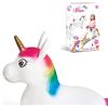 Mondo Toys - Unicorn Ride-On Inflatable Unicorn for Kids - Inflatable Riding Uni