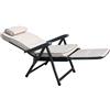 MIlani Home HARPER - poltrona sdraio relax reclinabile con poggiapiedi scorrevole