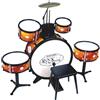 Bontempi | BeatFusion Pro: Batteria Premium con Grancassa Potente e Set Completo di Percussioni, Arancione, 700x400x800 mm