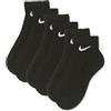 Nike Everyday Lightweight Ankle, Calzini Unisex - Adulto, Black/(White), M