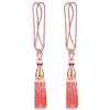 Andux Tenda Tie Back Tassel Tenda Corda Tiebacks per la decorazione domestica 1 Paia CLGQ-02 (Rosa)