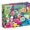 Clementoni Scienza e Gioco Lab - Slime Fluo, Kit di Esperimenti per Bambini 8+, Laboratorio per Creare Slime Fluorescenti e Colorati, Lingua Italiana, 19397