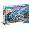 Clementoni Puzzle Collection - Greece View - 500 Pezzi - Puzzle Adulti, Poster Incluso, Puzzle Paesaggio, Divertimento Per Adulti, Made In Italy, 35540