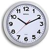 MAUL 9053195 Quarzo Wall Clock Cerchio Argento, Bianco Orologio da Parete