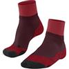 FALKE Tk2 Explore Short W Sso Lana Filo Funzionale Spessi Antivesciche, Calzini da escursionismo Donna, Rosso Merlot 8117, 35-36