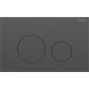 PLACCA DI COMANDO GEBERIT SIGMA 40 ROUND ACCIAIO INOX NERO CROMATO SPAZZOLATO 115.628.QD.1