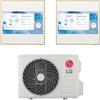 LG Condizionatore LG Dual Split Inverter ARTCOOL GALLERY LCD 9+9 con MU3R19 R-32 Wi-Fi integrato